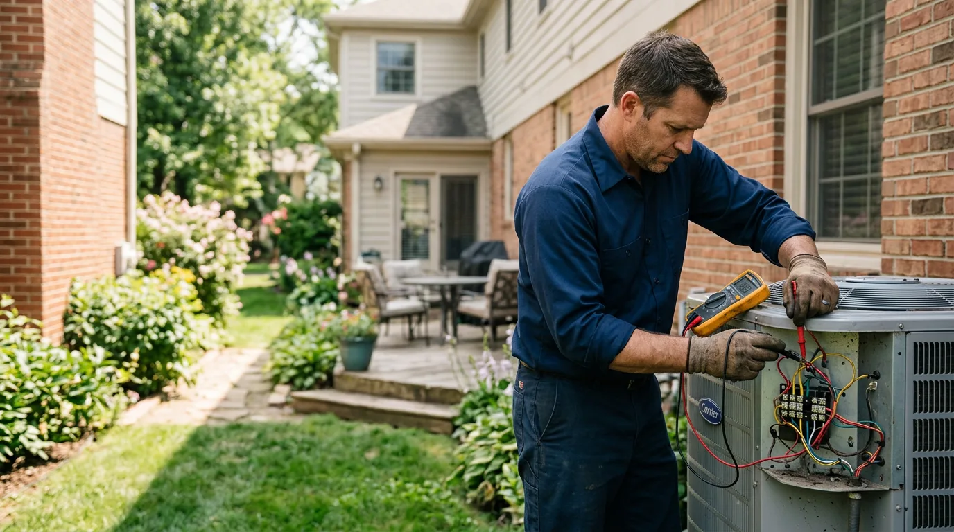 HVAC technician working near Edwall, WA